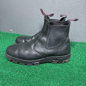 Redback Black Chelsea UBBK Easy Escape Slip-On Leather Boots Men's US 11